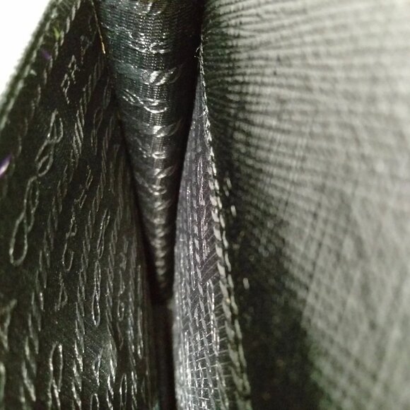 Authentic Prada Frankenstein Sacoche Black Leather Crossbody mon585-111025 - Picture 14 of 16